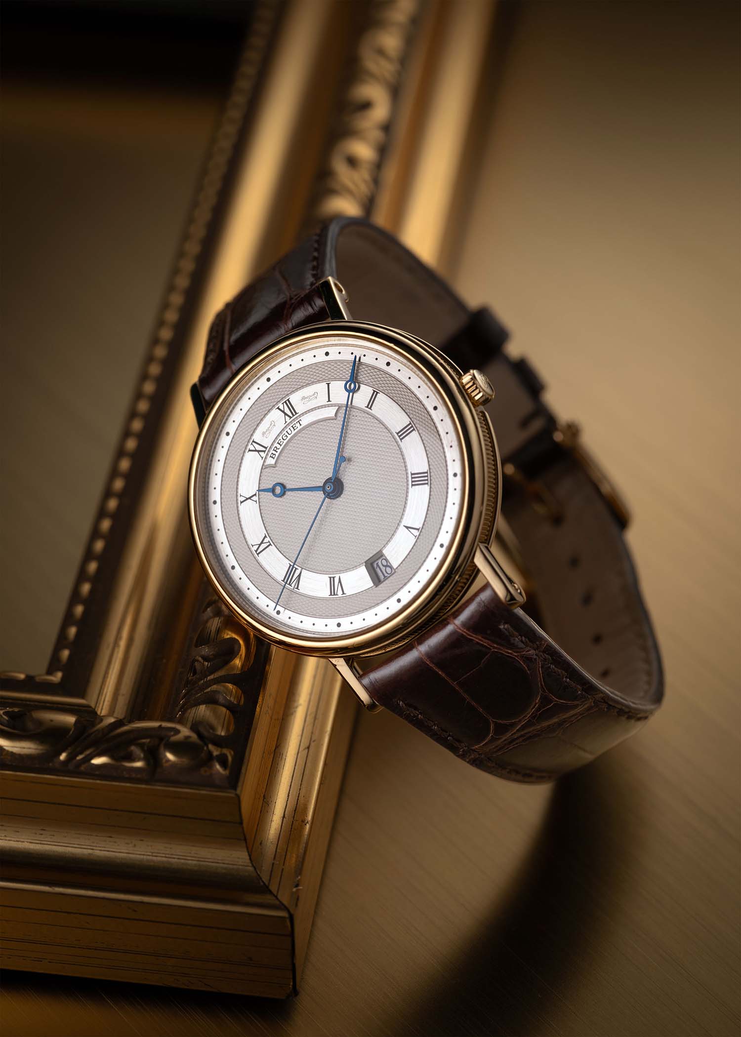 Breguet Classique Date Yellow Gold + Silver for sale
